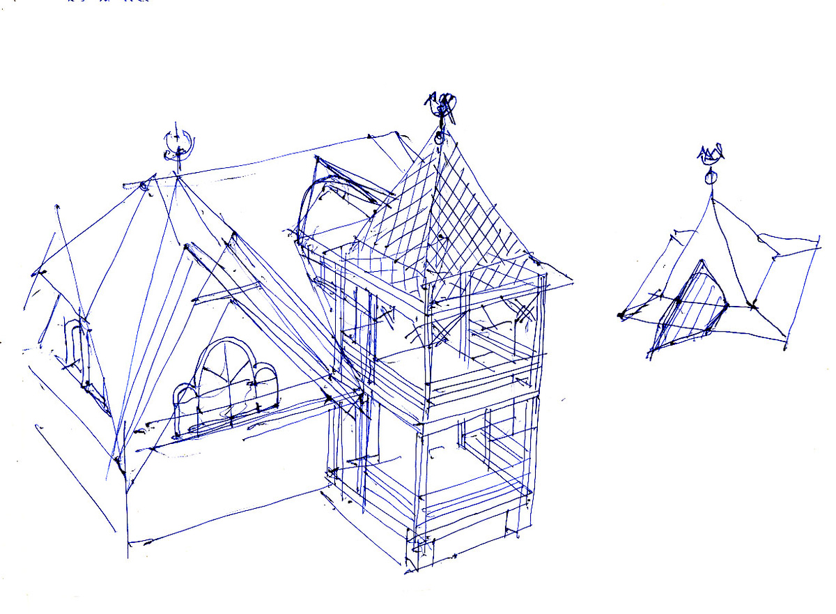 Одна из отклоненных идей развития веранды