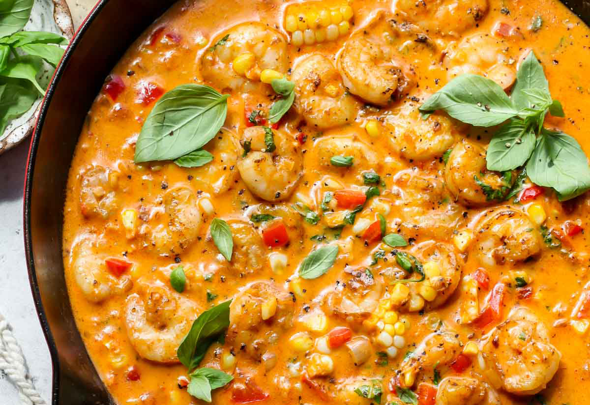 Креветки в кокосовом соусе