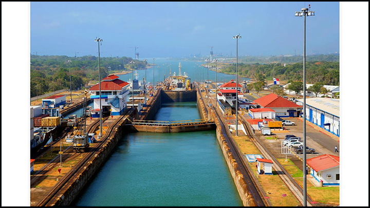    Панамский канал. Скриншот royalcaribbean.com