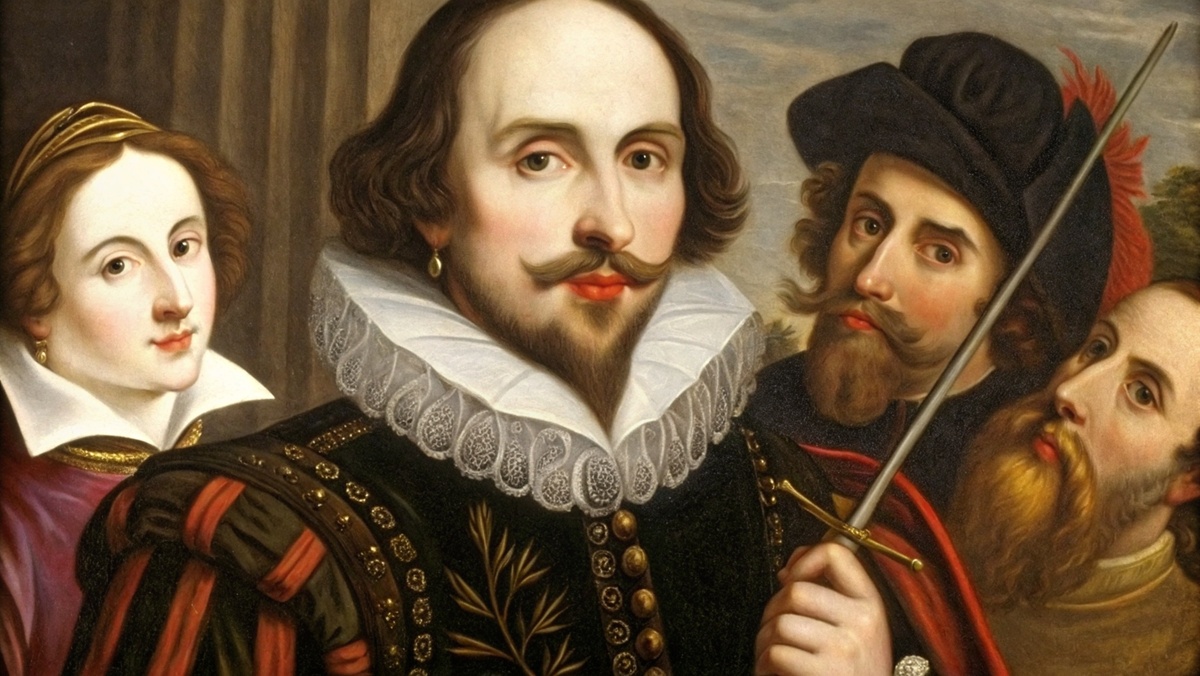 ИИ-версия портрета Шекспира. 