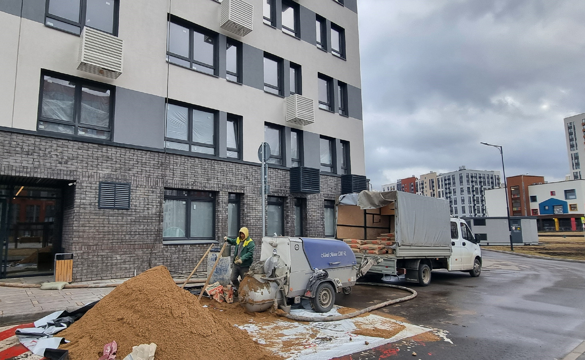 Подготовка к устройству стяжки пола в новостройке в Химках