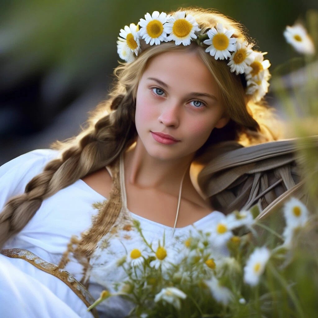 Юная девушка - славянка