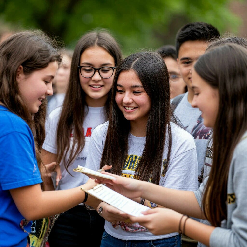 Дети участвуют в квесте