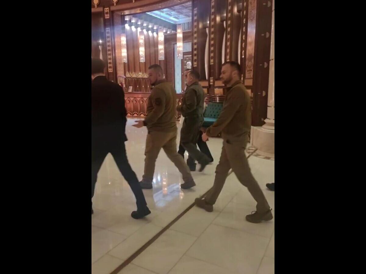    Украинская делегация после переговоров с США в Эр-Рияде© РИА Новости