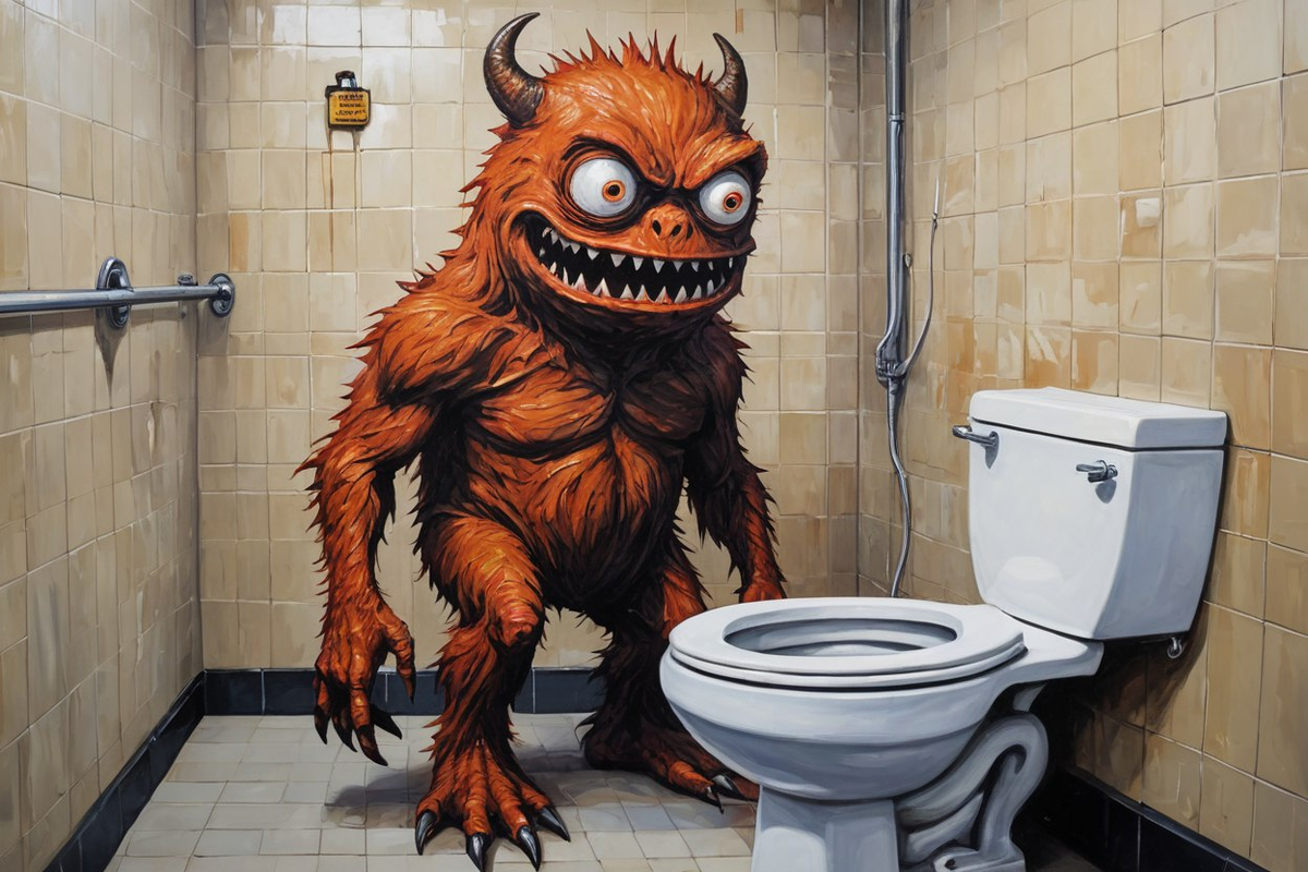 Вот так ИИ увидел сцену разборки на заправке. Это прекрасно