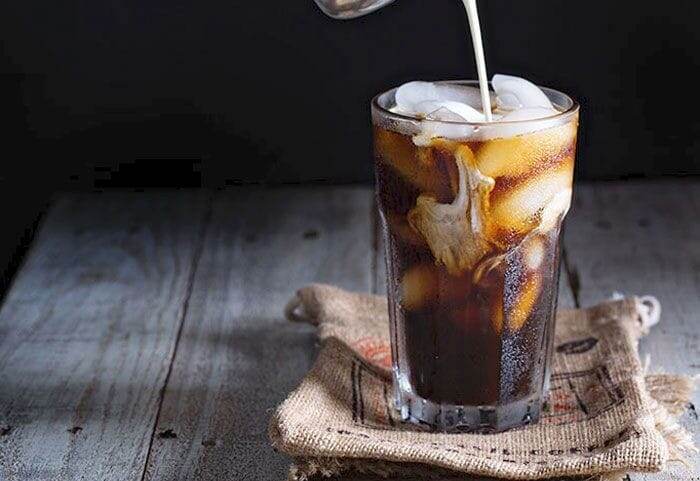 Фото Pinterest Колд Брю кофе разбавляют молоком