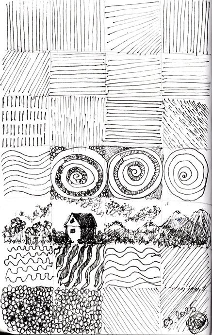 Очень полезно менять наклон штрихов, рисовать не снизу вверх, а сверху вниз и слева - направо, а может и наоборот.