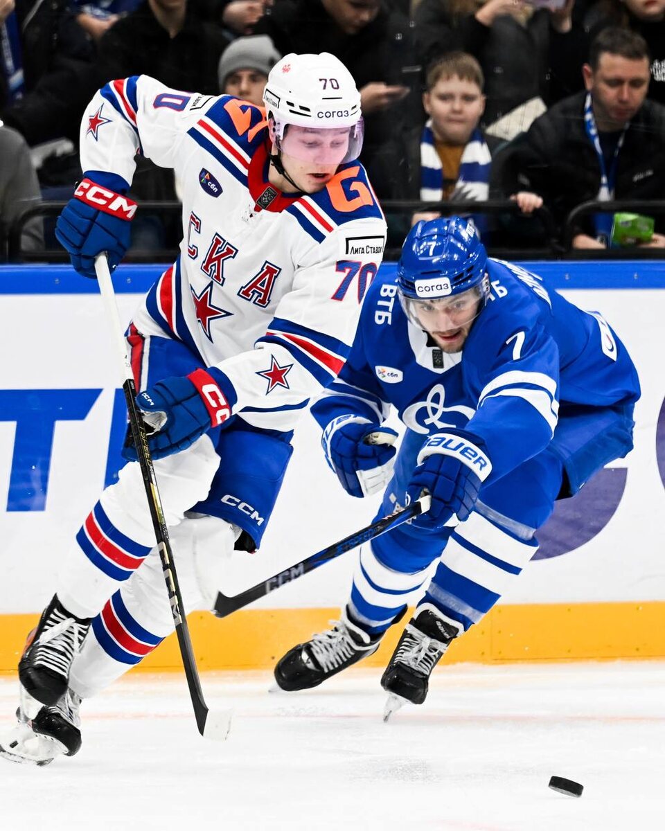 СКА сыграет с "Динамо" в первом раунде Плей-офф Кубка Гагарина. Фото: пресс-служба ХК СКА (Петербург)