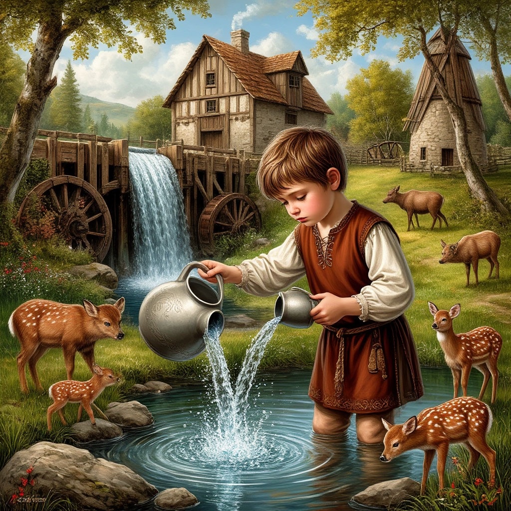 Бывает и так, что Водолей — любимый ребёнок в семье, но тогда в его детстве проигрываются козерожьи мотивы: приучение к правилам, труду, режиму, аскезам, к церковному труду. 