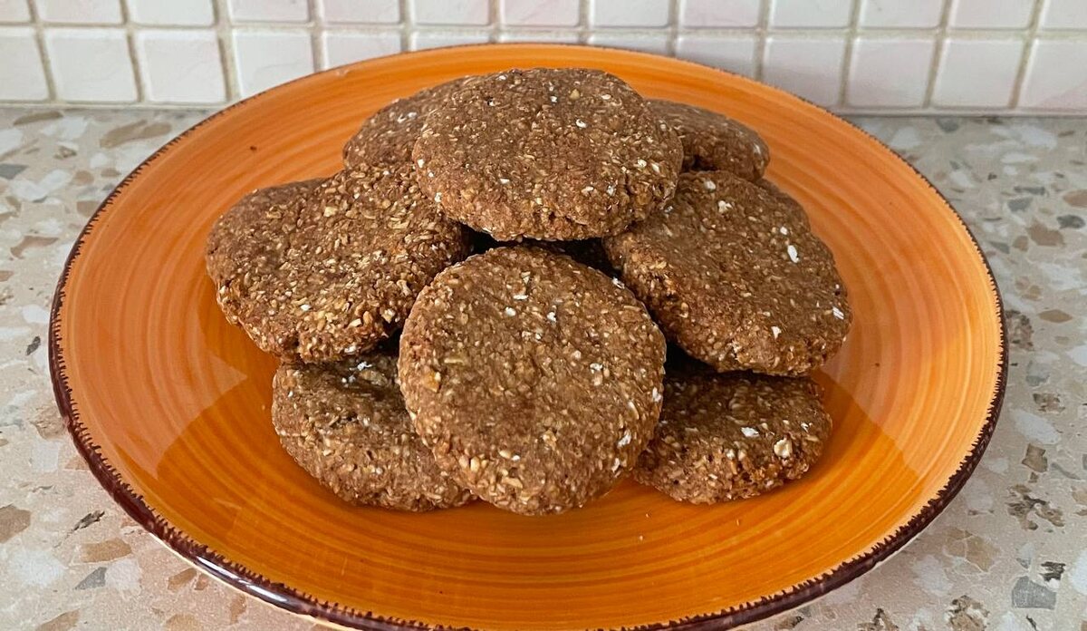 Овсяное печенье с бананом (без сахара)