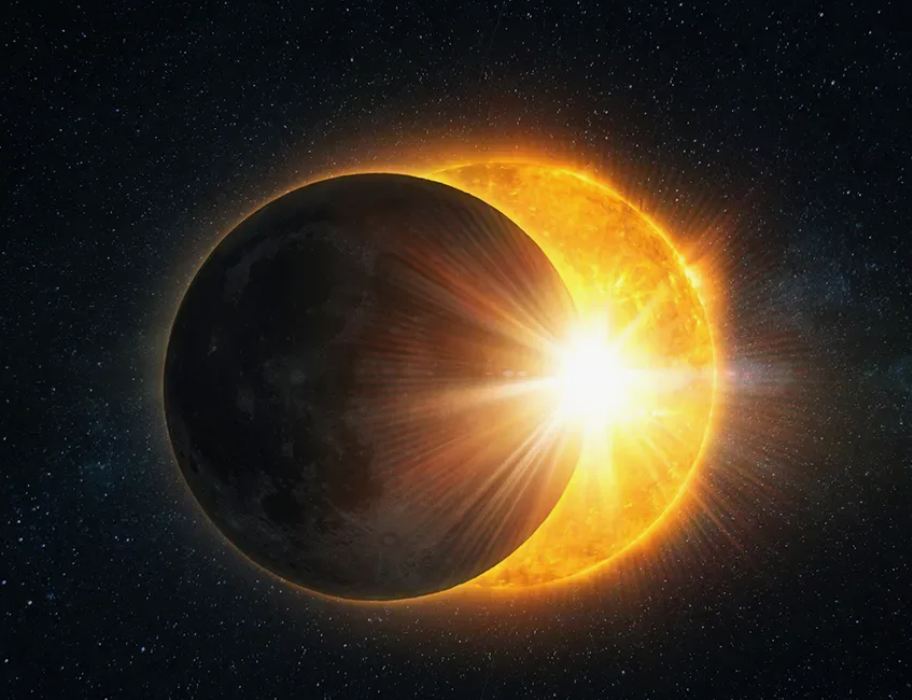 Солнечное затмение. фото из открытого источника