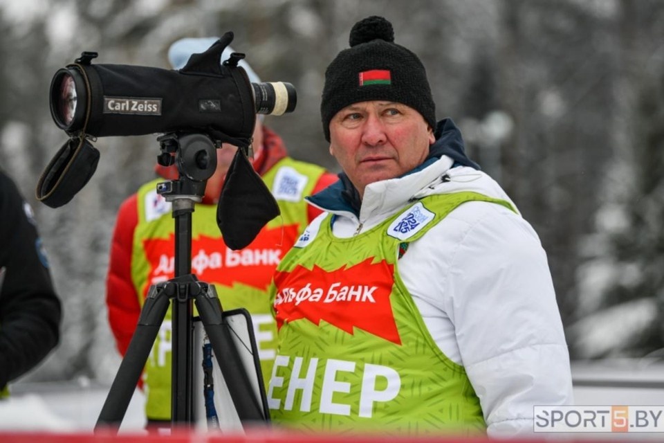    Главный тренер национальной команды Беларуси по биатлону Олег Рыженков рассказал о тренировках мужа Домрачевой Бьорндалена в Минске. Фото: sport5.by