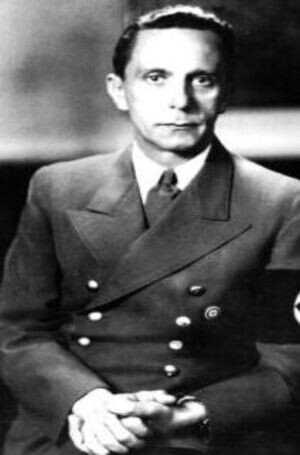 Йозев Гебельс (29 октября 1897г. -1 мая 1945 г.), немецкий политик и пропагандист, один из ближайших сподвижников и верных последователей Адольфа Гитлера