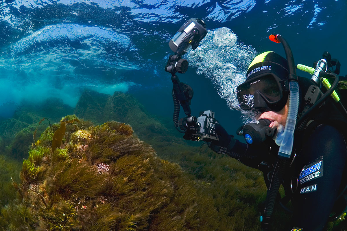 Подводное продолжение кекуров Два Брата. Фото Шпатак А.Г.