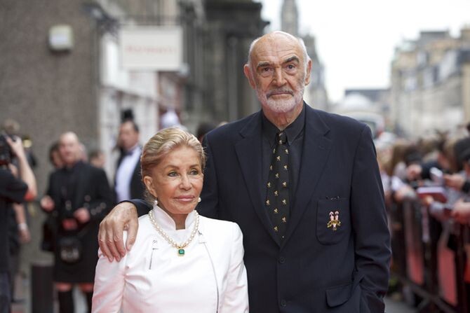 Шон Коннери со второй женой Мишлин