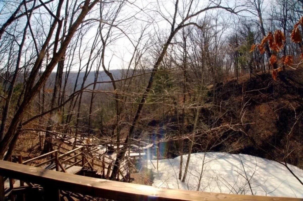    Экотропу «Кравцовские водопады» восстановили после ЧП в «Земле леопарда»