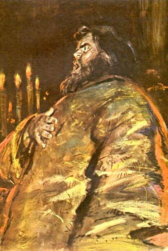 Иллюстрация: «Протодьякон Олимпий»
  Иллюстрация к рассказу Александра
          Куприна «Анафема» (1913)