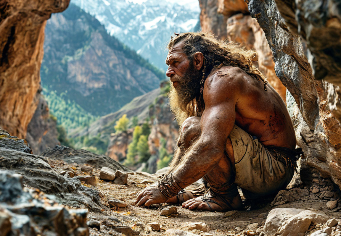 Неандерталец. Нейросеть Shedevrum.ai