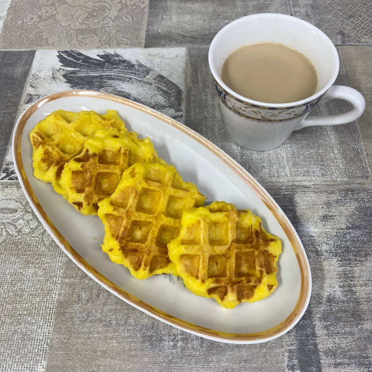 Вафли венские из тыквы