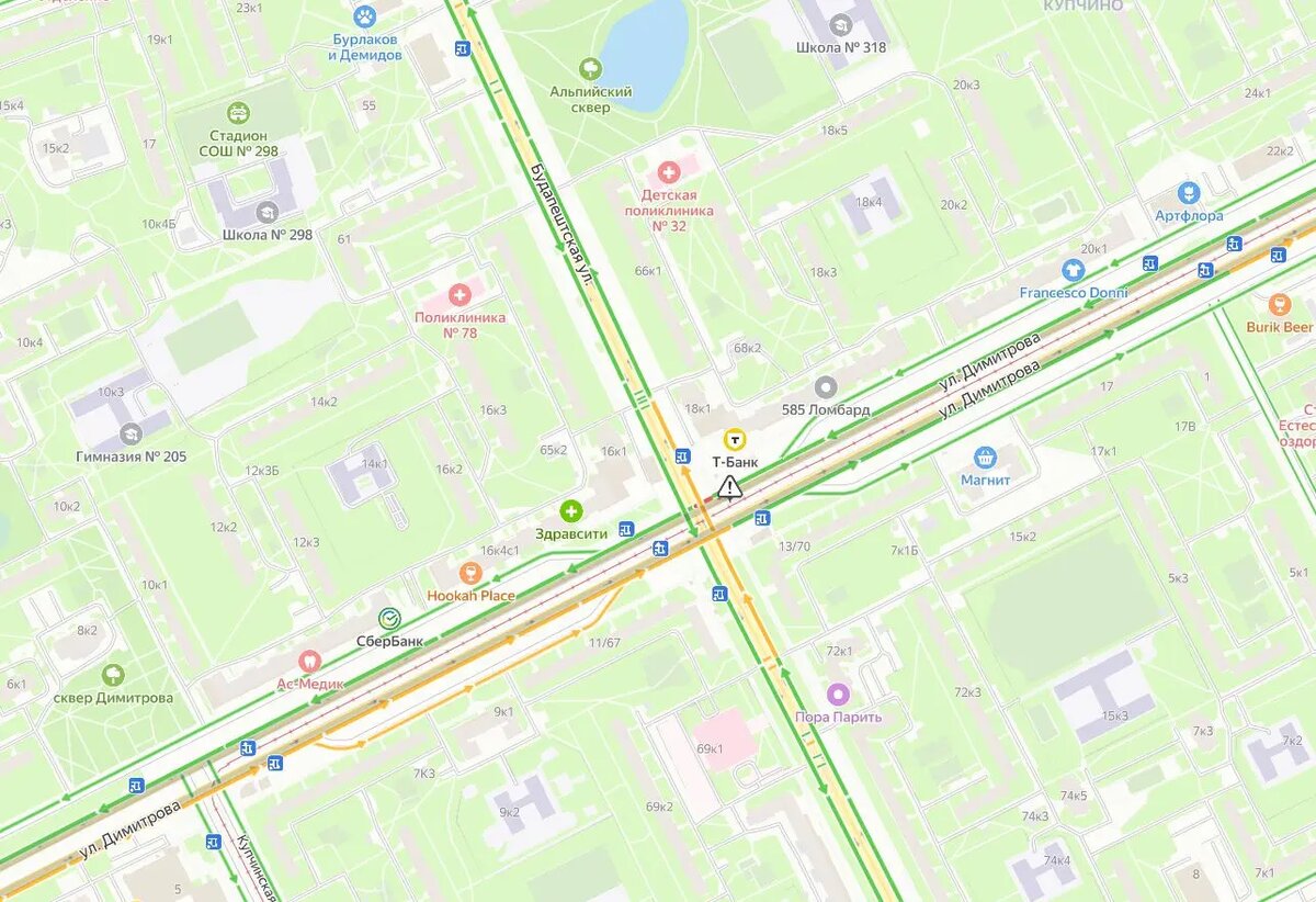   Фото: скрин «Яндекс Пробки»