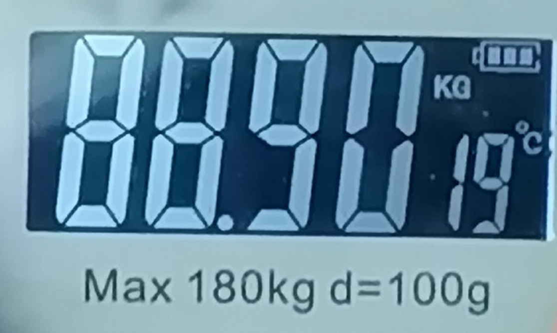 Очень приятно видеть уменьшающиеся цифры на экране весов!