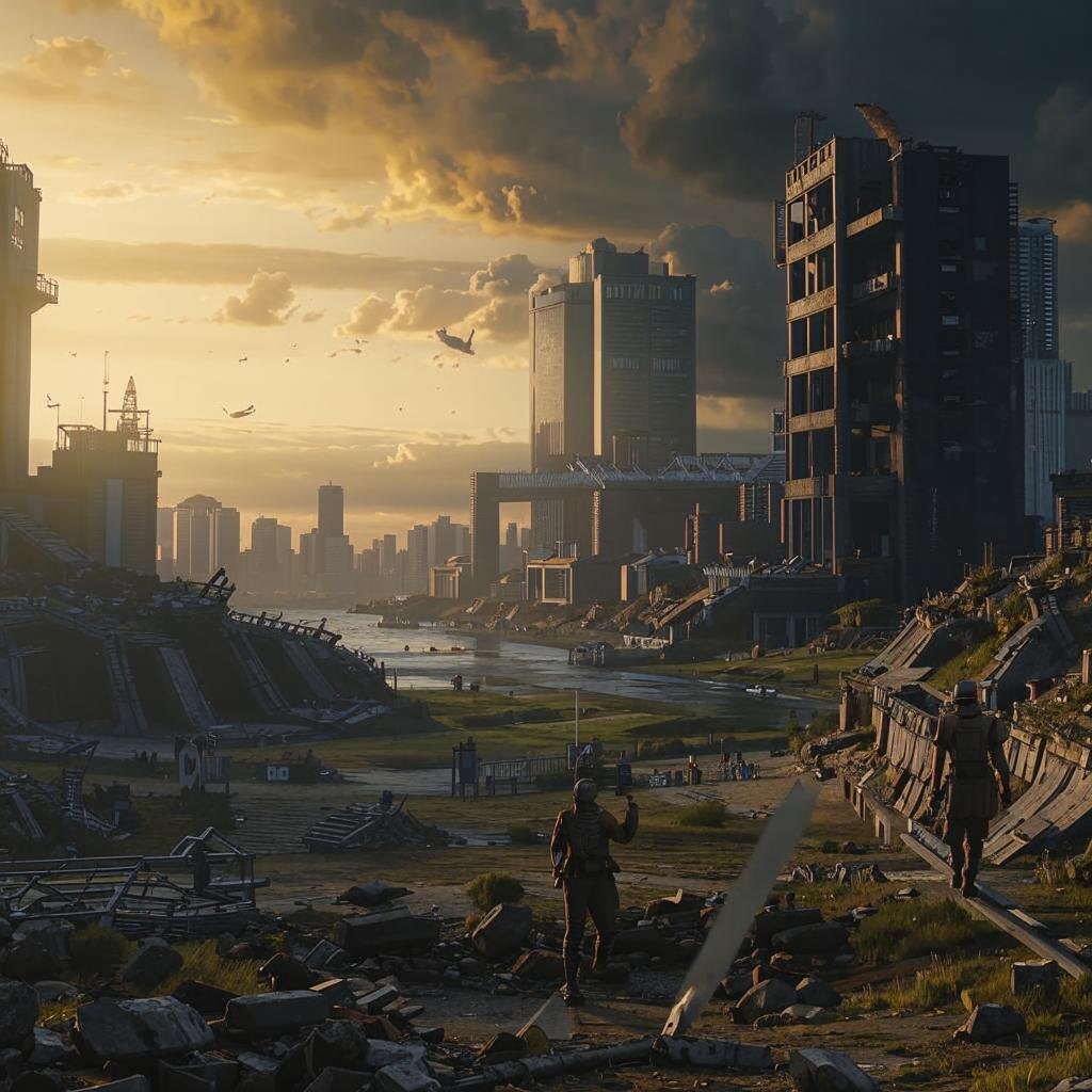 Упадок и крах человеческой империи - это настоящие и будущие различные угрозы существованию человечества.    