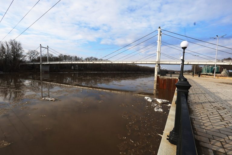    За сутки уровень Урала повысился в Орске и Оренбурге Оренбуржье