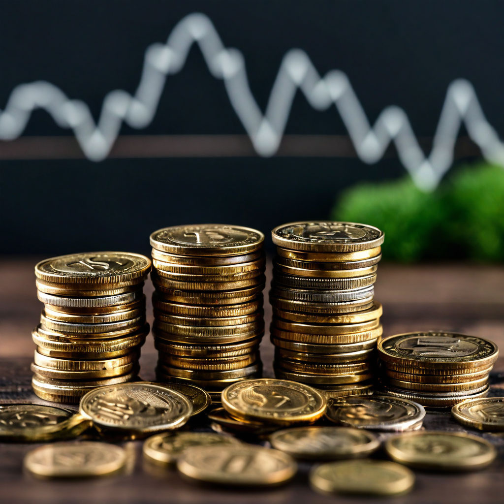 Монеты. Иллюстрация сгенерирована нейросетью