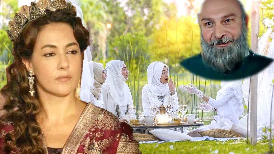 Коллаж автора, созданный из фрагментов турецкого сериала "Великолепный век"