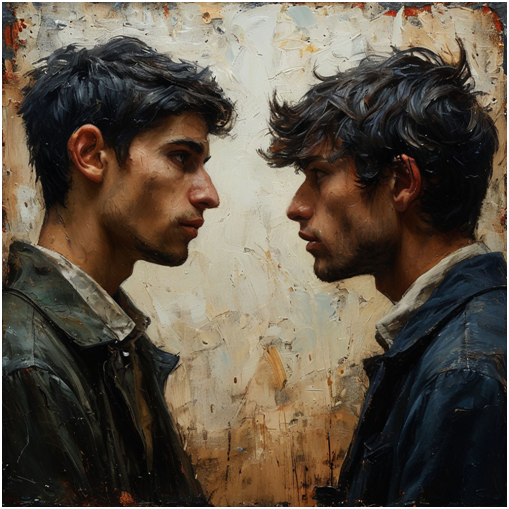 Сгенерировано ИИ- ссора- обида-первый шаг к мщению.