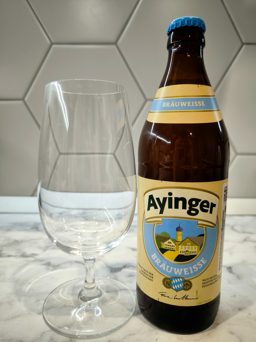 Пиво "Ayinger Bräuweisse" (Айингер Бройвайссе) из Германии