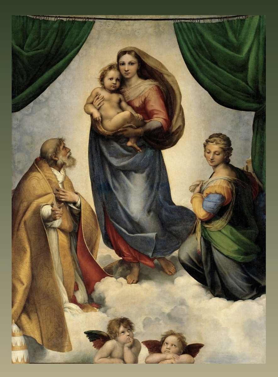 Рафаэль Санти. Сикстинская Мадонна. 1512-1513