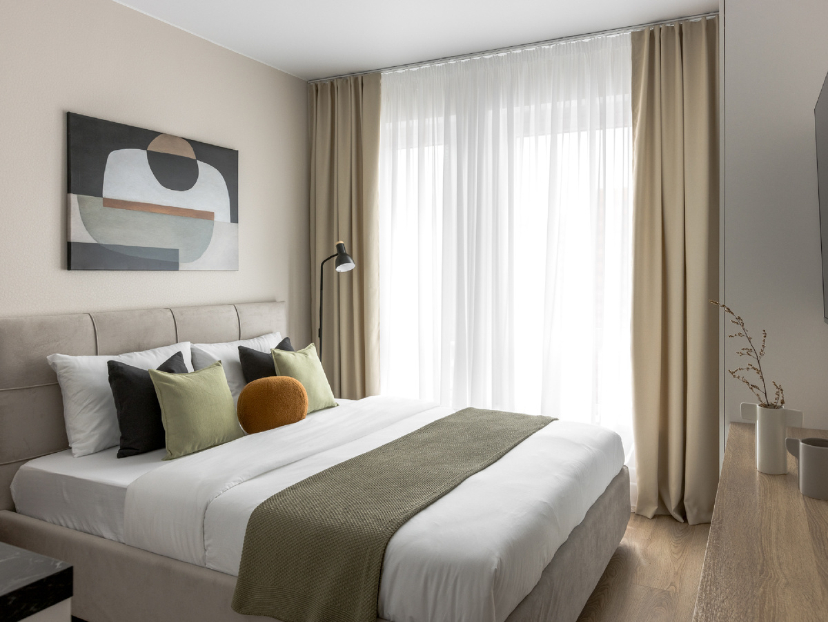 Оформление небольшой студии для долгосрочной аренды. Хоумстейджеры Кондратьева Амина и Гущина Варвара. ЖК 2й Нагатинский.