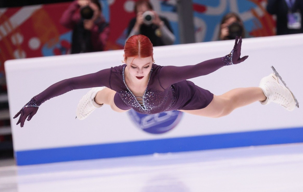 Силы притяжения не существует. Кадр из выступления Александры Трусовой, из открытых источников