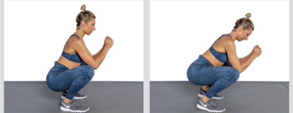 Слева — нагрузка на ягодицы, справа — на квадрицепсы. Чувствуете разницу?