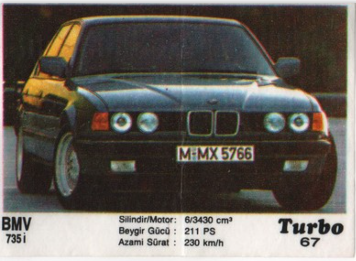 BMW 735i | Вкладыш №67