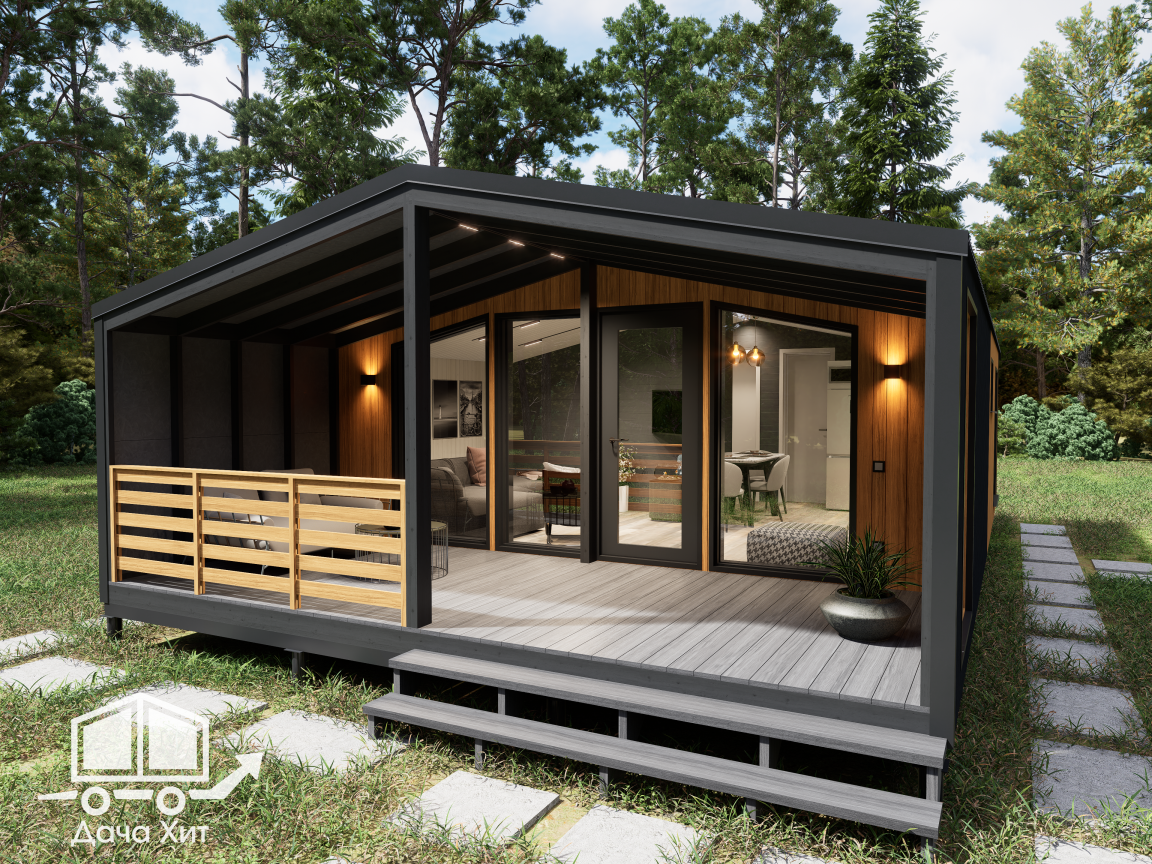 Модульный дом Чеснок 52 от Дача Хит