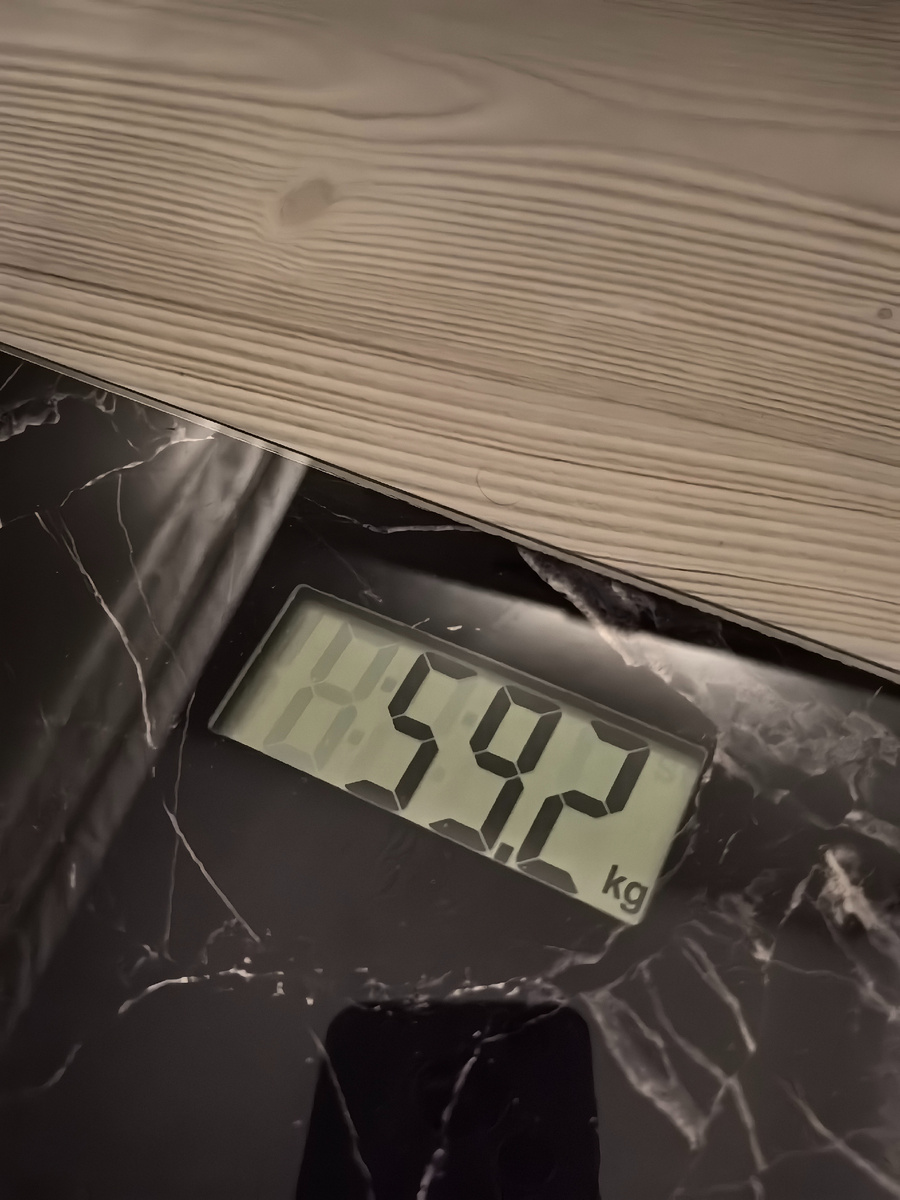 все честно - мой вес 