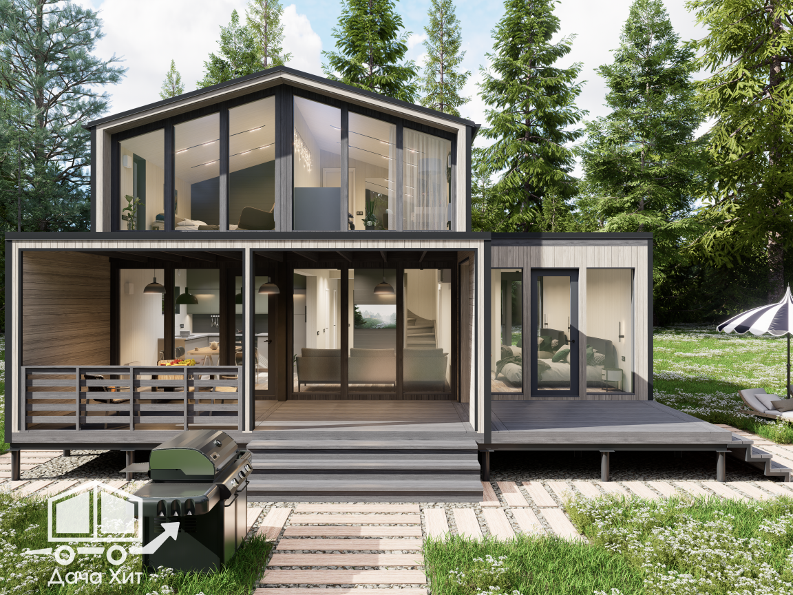 Модульный дом Перец 115 от Дача Хит