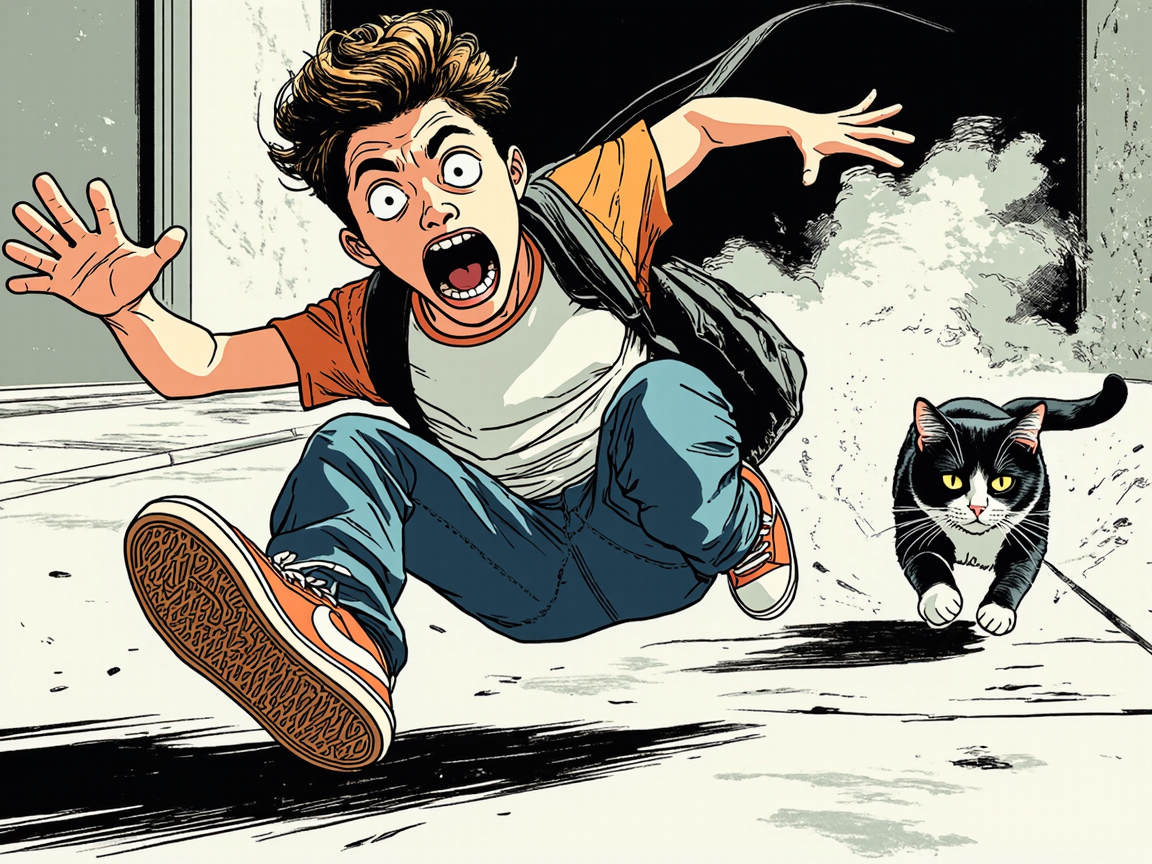 Мода 2025 с платформой, кот против высоты