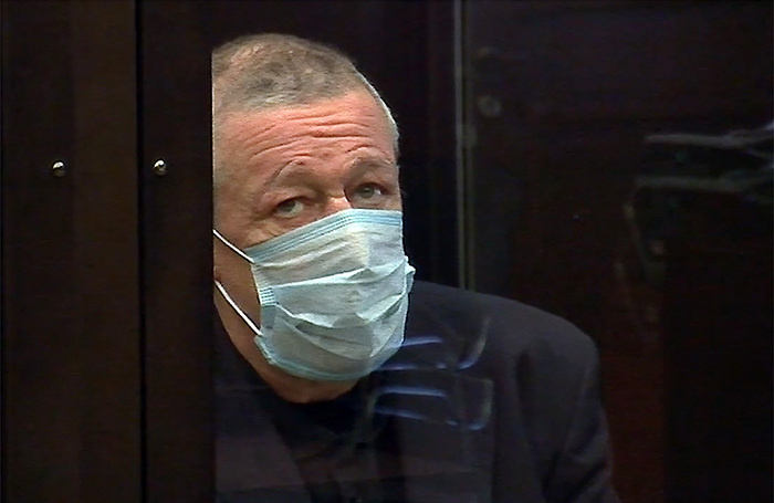    Михаил Ефремов, 2020 год.скриншот видео Мосгорсуда/ТАСС