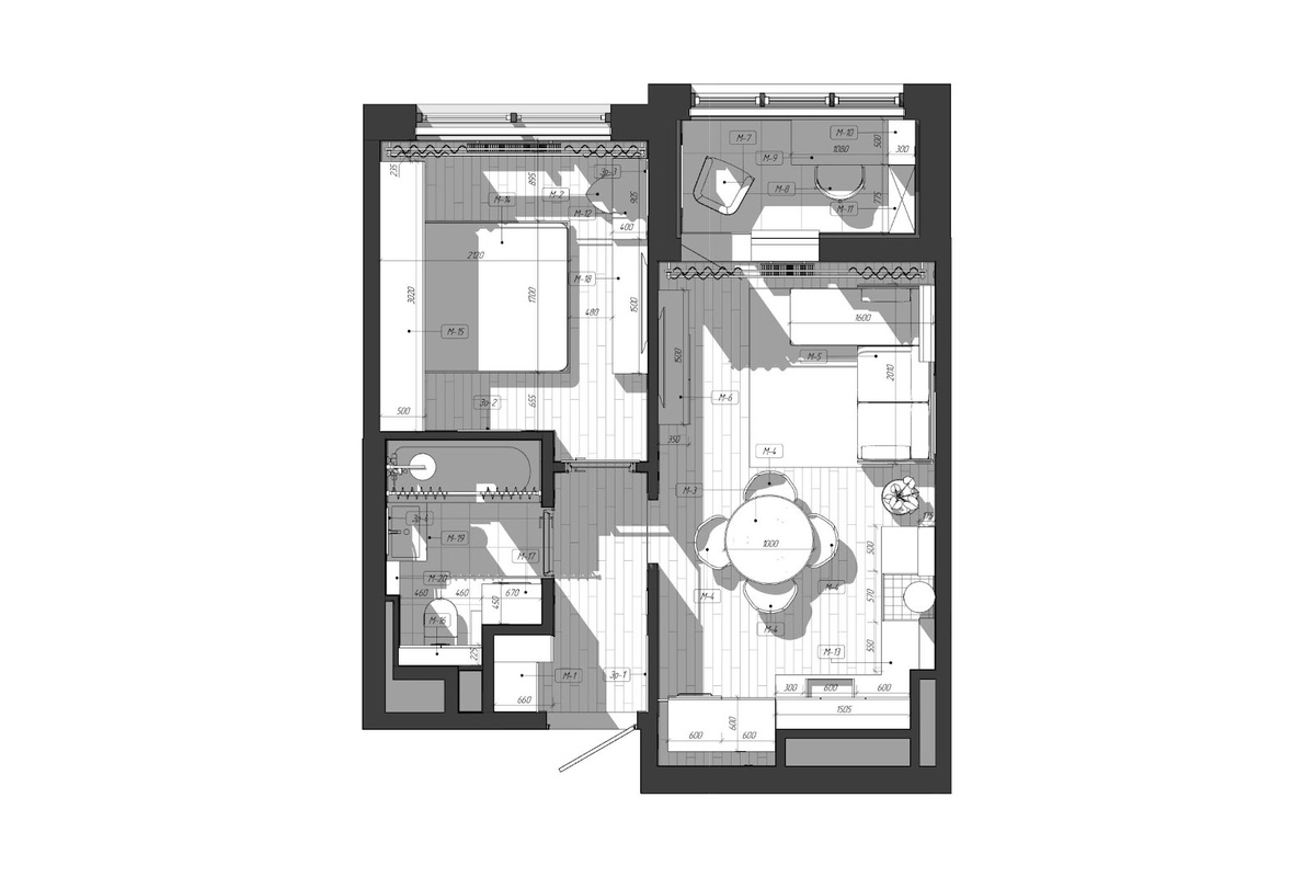 Планировка и расстановка мебели