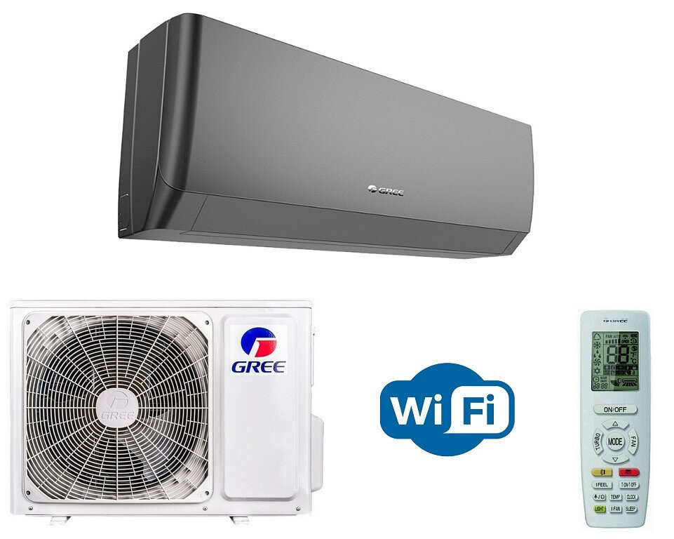 Gree Pular Inverter Arctic R32 в черном, белом и серебряном цветах