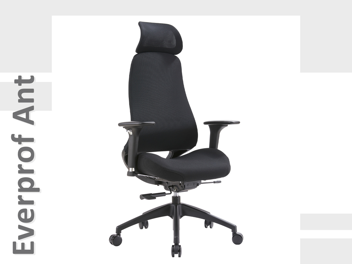 Эргономичное кресло Everprof Ant Ткань Черный (код товара 397898)