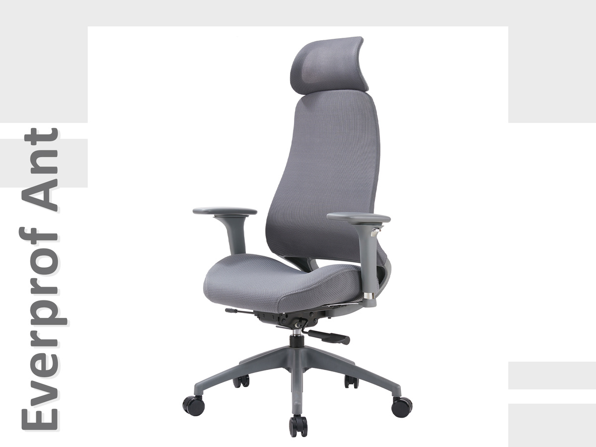 Эргономичное кресло Everprof Ant Grey Ткань Серый (код товара 397901)