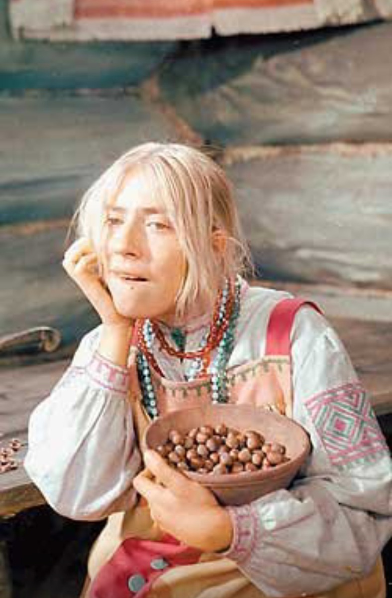 В сказке "Морозко"