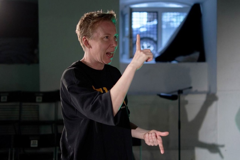 Екатерина Мигицко во время репетиции