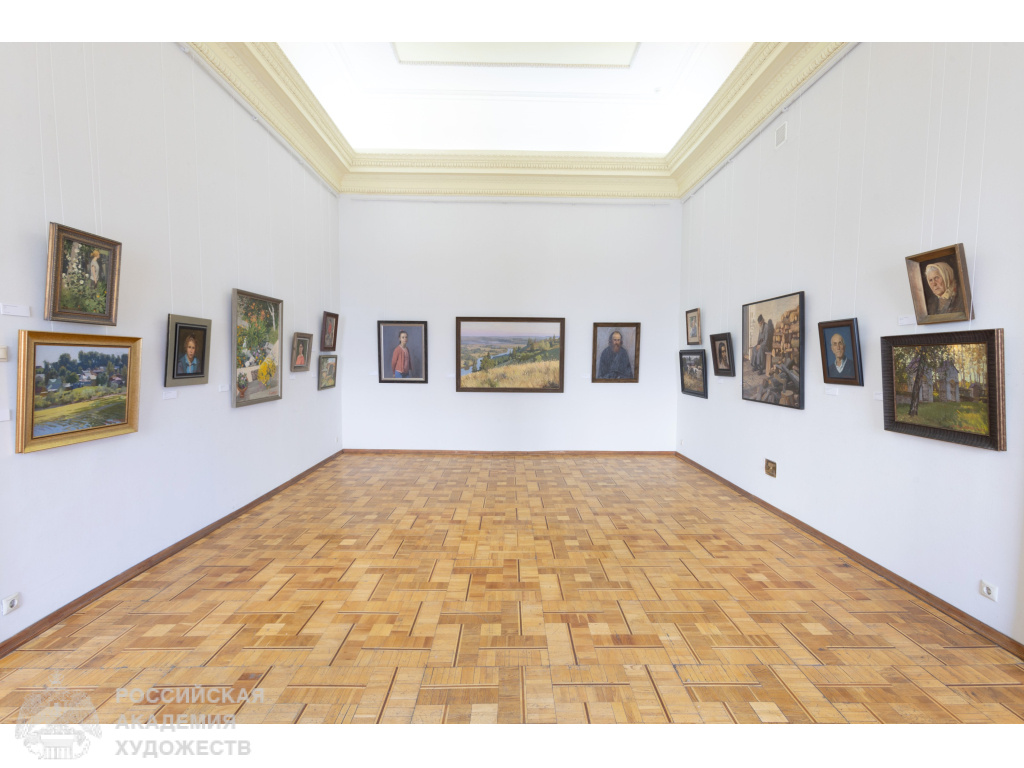 Выставка произведений Михаила Полетаева в Российской академии художеств (Моква, Пречистенка, 21). Фото: Виктор Берёзкин, пресс-служба РАХ. 2025.