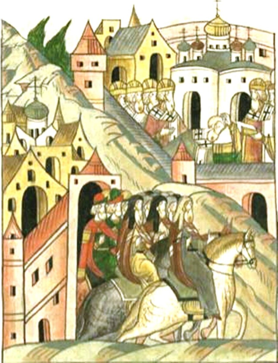 Посвящение Степана Храпа в епископы пермские (Лицевой летописный свод)