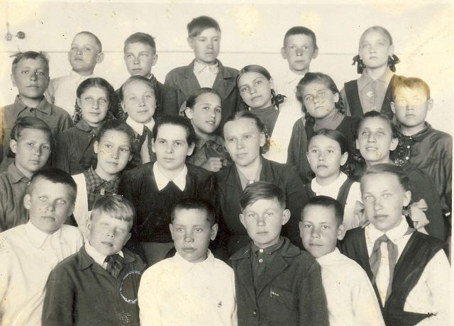 3 класс. Ширяево, 1949 год.